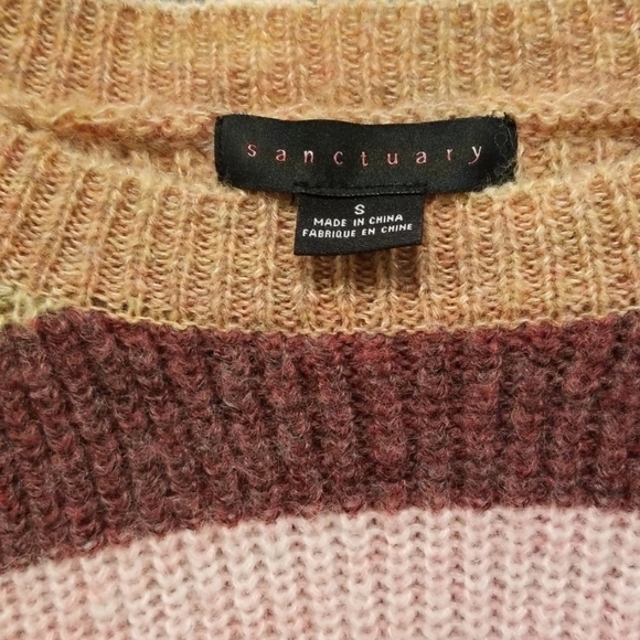 💕SANCTUARY💕 Cozy Striped Multi-Color Sweater - Picture 8 of 8